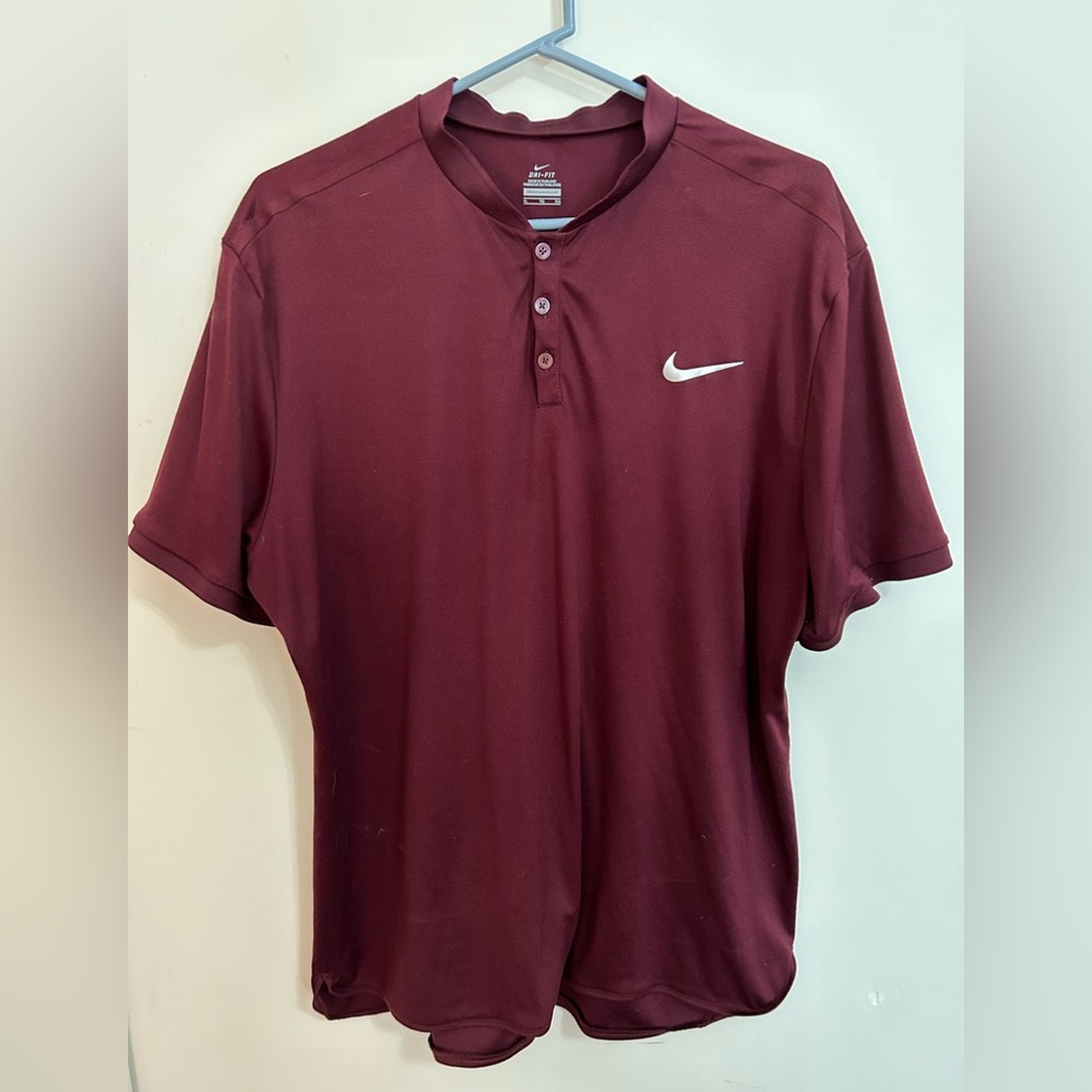 Maroon Nike Dri-Fit Shirt